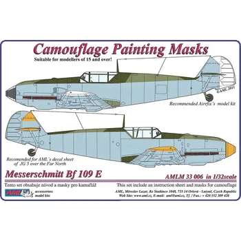 Plastikový model 1/32 Mask Messerschmitt Bf 109E