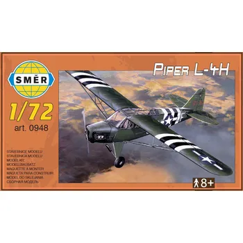 Plastikový model 1/72 Piper L-4H wheeled version (2x USAF, 1x CZ)