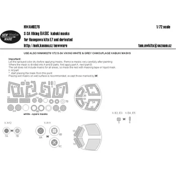 Plastikový model 1/72 Mask S-3A Viking BASIC (HAS E7)