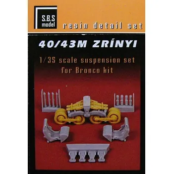 Plastikový model 1/35 40/43M Zrínyi assault gun suspension (BRONCO)