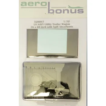 Plastikový model 1/32 US NAVY util.trailer wagon with spill absorb.