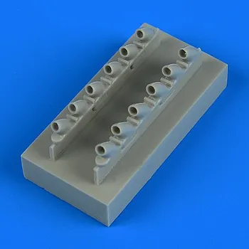 Plastikový model Quickboost 1/48 P-40B Warhawk exhaust (AIRFIX)