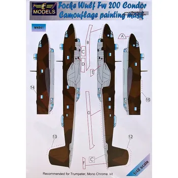 Plastikový model 1/48 Mask Focke Wulf FW 200 Condor (TRUMP)