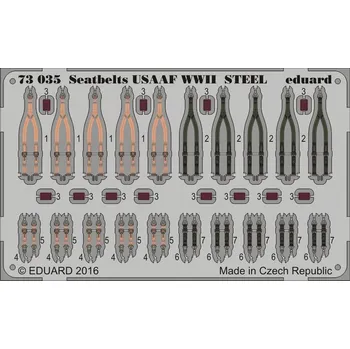 Plastikový model SET 1/72 Seatbelts USAAF WWII STEEL