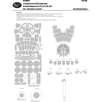 Plastikový model 1/48 Mask B-29 Superfortress BASIC (REV/MONO)