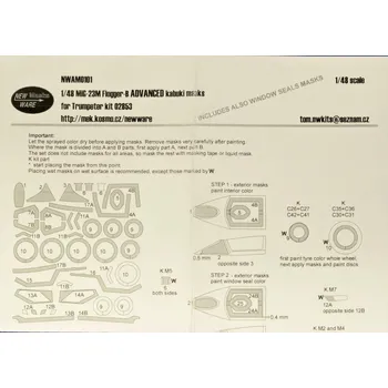 Plastikový model 1/48 Mask MiG-23M Flogger-B ADVANCED (TRUMP 02853)