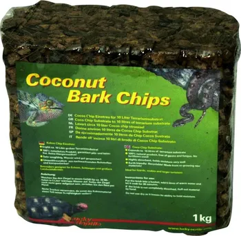 podestýlka pro terarijní zvířata Lucky Reptile Coconut Bark Chips 1 kg