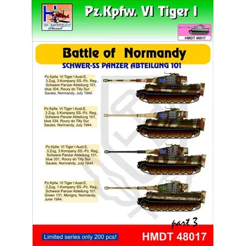 Plastikový model 1/48 Decals Pz.Kpfw.VI Tiger I Battle Normandy 3
