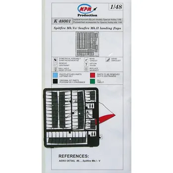 Plastikový model 1/48 Spitfire Mk.Vc/Seafire Mk.II landing flaps