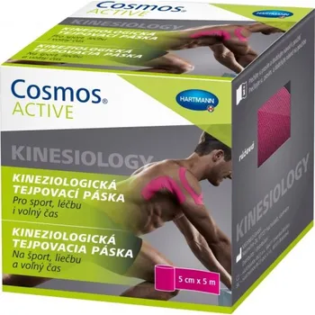 Tejpovací páska Hartman Cosmos Active Kineziologická tejpovací páska 5 cm × 5 m růžová