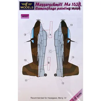 Plastikový model 1/32 Mask Messerschmitt Me 163B (HAS/MENG)