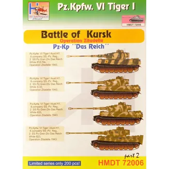 Plastikový model 1/72 Decals Pz.Kpfw.VI Tiger I Battle of Kursk 2