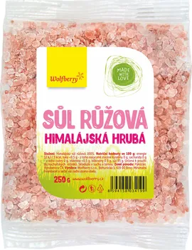 Koření Wolfberry Himalájská sůl růžová hrubá 250 g
