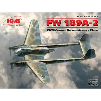 Plastikový model ICM 1/72 FW 189A-2 German Reconnaissance Plane WWII