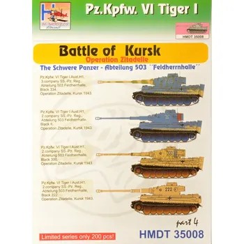 Plastikový model 1/35 Decals Pz.Kpfw.VI Tiger I Battle of Kursk 4