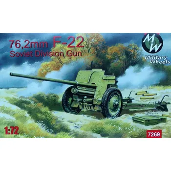Plastikový model 1/72 76,2 mm F-22 Soviet Division Gun