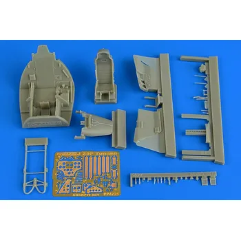Plastikový model Aires 1/48 SAAB J-29 Tunnan cockpit set
