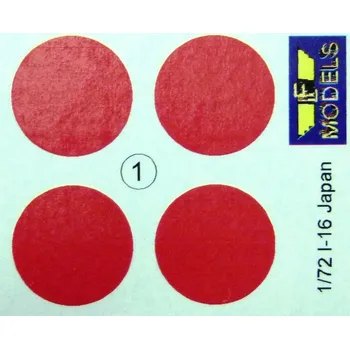 Plastikový model 1/72 Decals for I-16 type 10 Rata (over Japan)