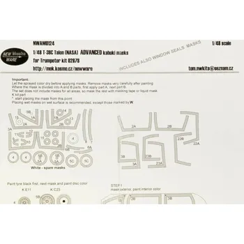 Plastikový model 1/48 Mask T-38C Talon (NASA) ADVANCED (TRUM 02878)