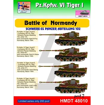 Plastikový model 1/48 Decals Pz.Kpfw.VI Tiger I Battle Normandy 2