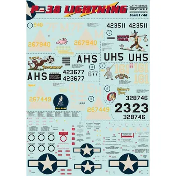 Plastikový model 1/48 P-38 Lightning - Part 1 (wet decals)