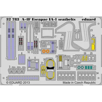 Cizojazyčná kniha SET A-4F Escapac IA-1 seatbelts (TRUMP)