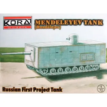 Plastikový model 1/72 MENDELEYEV Russian First Project Tank