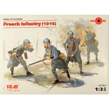 Plastikový model 1/35 French Infantry 1916 (4 fig.)