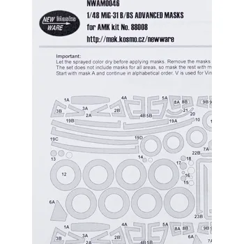 Plastikový model 1/48 Mask MiG-31 B/BS ADVANCED (AMK)