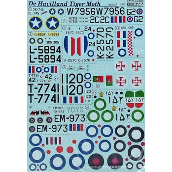 Plastikový model 1/72 De Havilland Tiger Moth (wet decals)