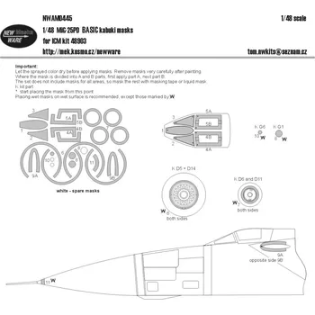 Plastikový model 1/48 Mask MiG-25PD BASIC (ICM 48903)
