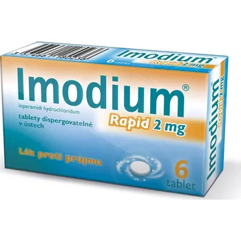 Imodium Rapid 2 mg, 6 tbl. Lék na průjem Imodium Rapid 2 mg, 6 tbl.