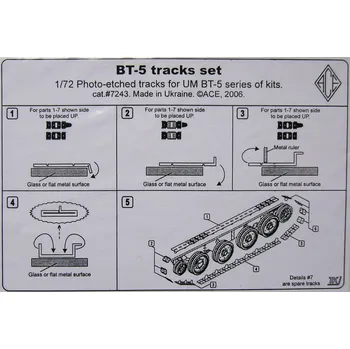 Plastikový model 1/72 BT-5 Tracks set (UMM)