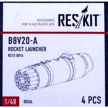 Plastikový model 1/48 B8V20-A Rocket Launcher (4 pcs.)