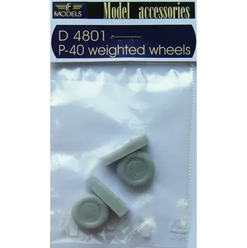 Plastikový model 1/48 P-40 weighted wheels (resin)