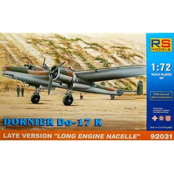 Plastikový model 1/72 Dornier Do-17K Late (Croatia,Yugosl.,Britain)