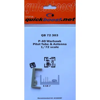 Plastikový model 1/72 P-40 Warhawk pitot tube & antenna (ACAD)