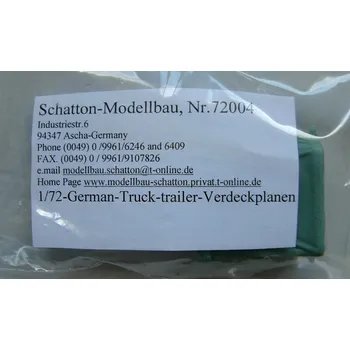 Plastikový model 1/72 German Truck Trailer Tent (resin set)