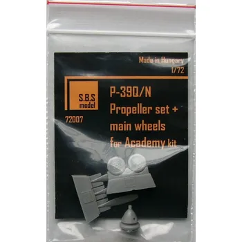 Plastikový model 1/72 P-39 Airacobra propeller set + wheel (ACAD)