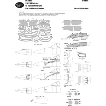 Plastikový model 1/48 Mask F-106B Delta Dart (TRUMP 02892)