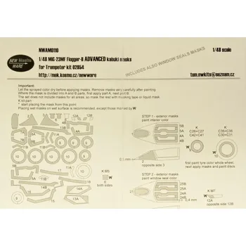 Plastikový model 1/48 Mask MiG-23MF Flogger-B ADVANCED (TRUM 02854)