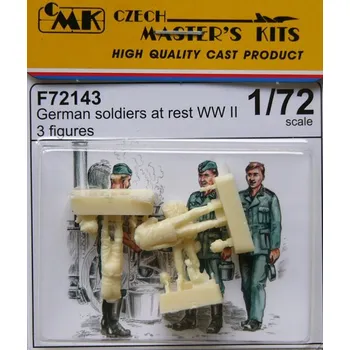 Plastikový model 1/72 German soldiers at rest WWII