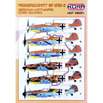 Plastikový model 1/48 Decals Bf 109G-2 Luftwaffe over Sahara