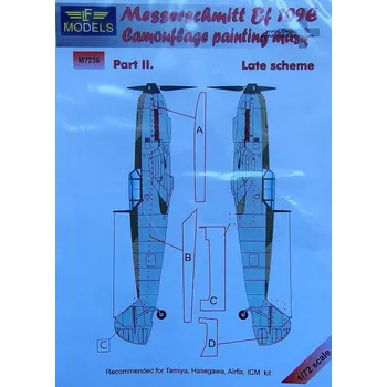 Plastikový model 1/72 Mask Messerschmitt Bf 109E (TAM) Late Pt II.