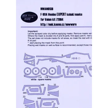 Plastikový model 1/72 Mask F-101A Voodoo EXPERT (VALOM7294)