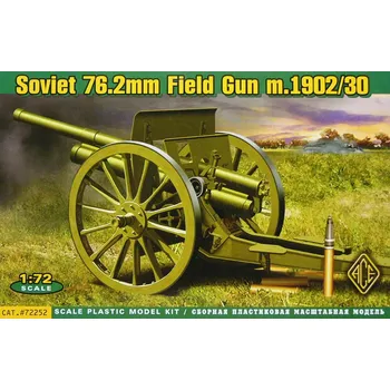 Plastikový model 1/72 Gun 76.2mm (3 inch) Soviet gun mod. 1902/1930