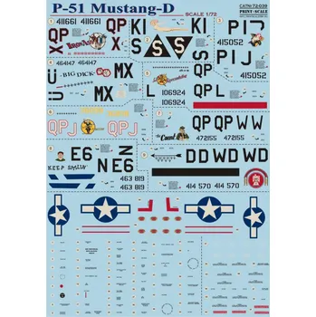 Plastikový model 1/72 P-51D Mustang (wet decals)