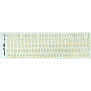 Plastikový model 1/35 Decal German Turret numbers WWII (part 2)