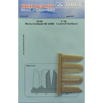 Plastikový model 1/48 Bf 108B control surfaces (EDU)