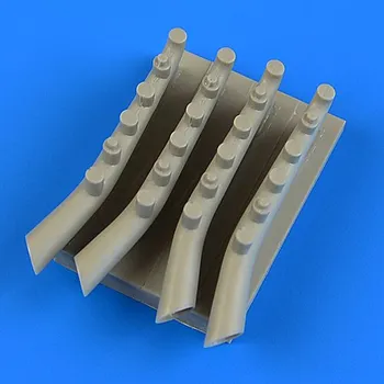 Plastikový model Quickboost 1/48 He 111H-3 exhaust (ICM)